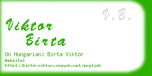 viktor birta business card